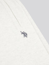 Mens Double Horsemen Herringbone Sweat Short Light Grey Marl
