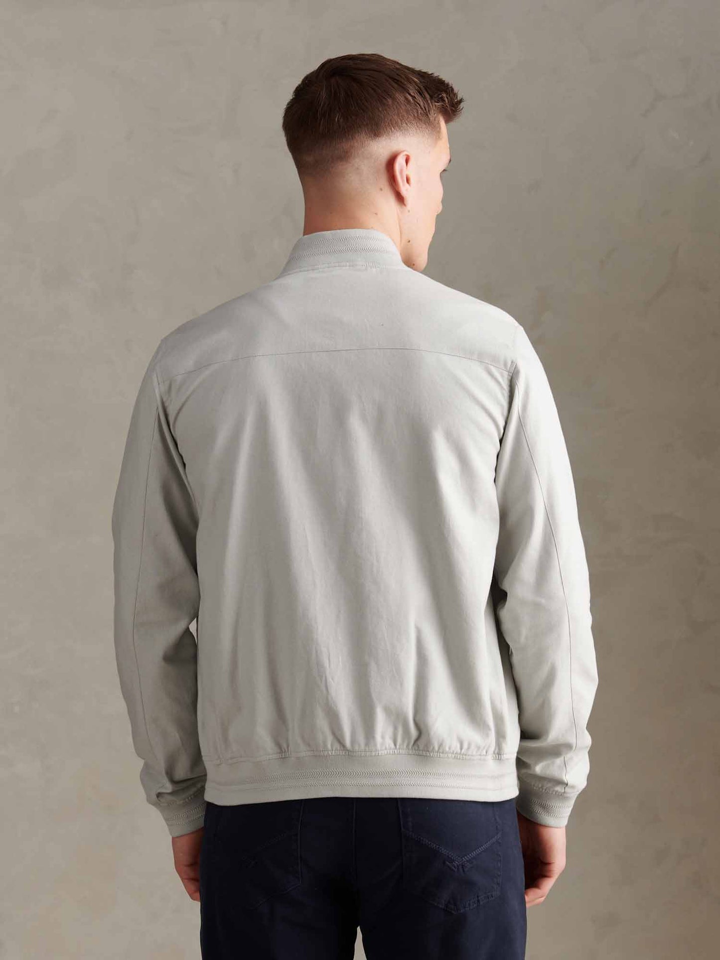 Mens Linen Blend Classic Bomber Northern Droplet