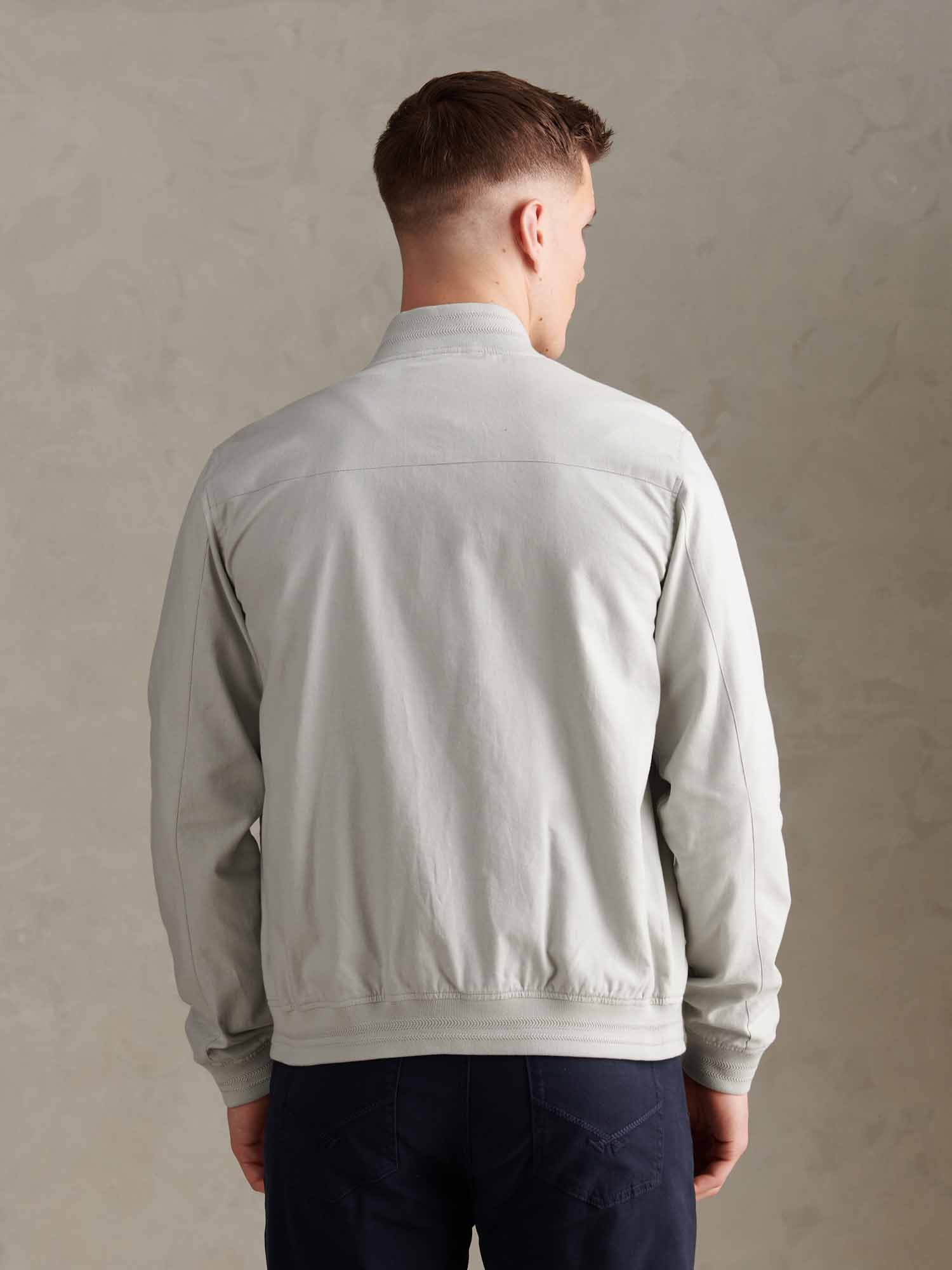 Mens Linen Blend Classic Bomber Northern Droplet