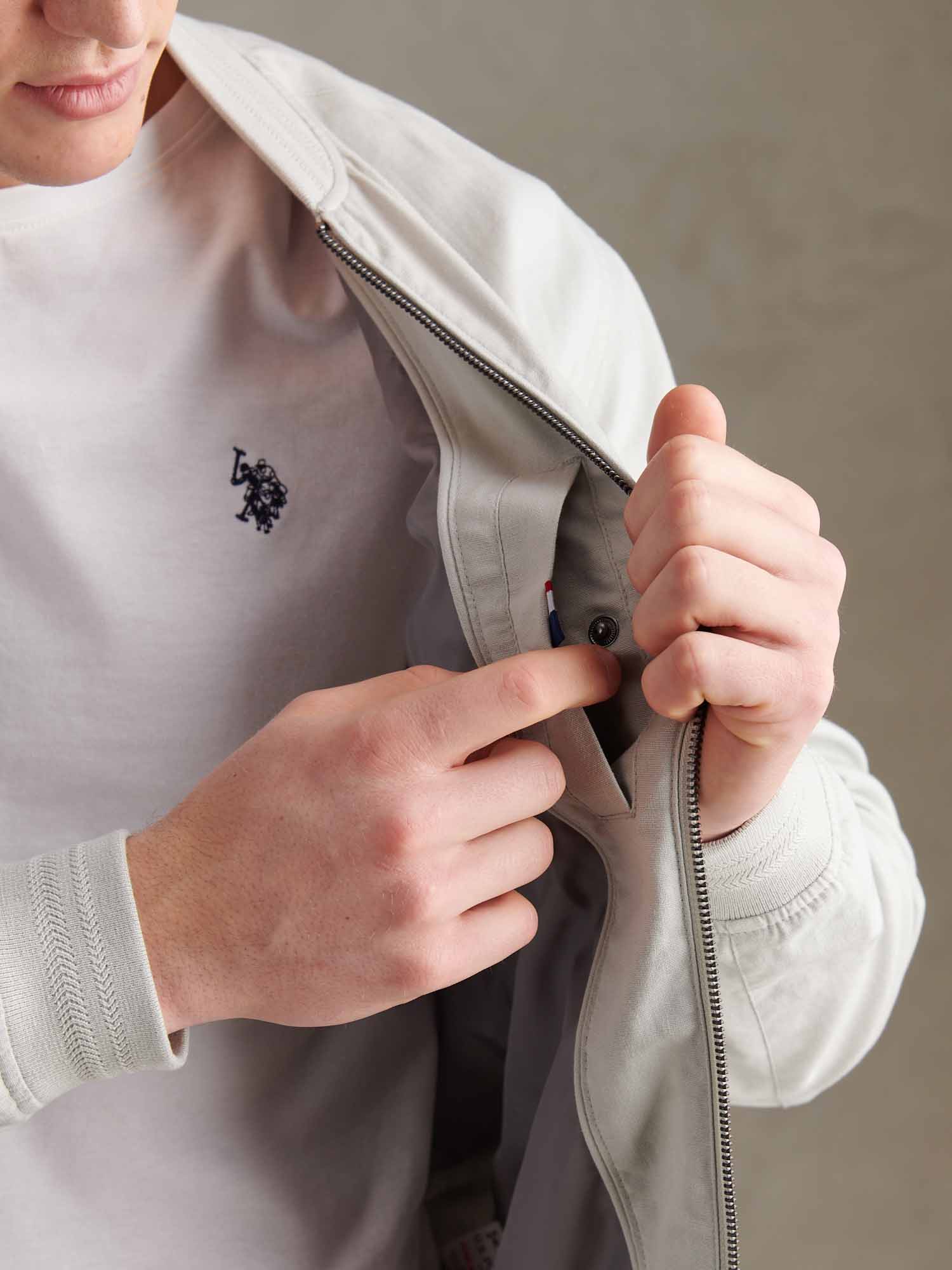 Mens Linen Blend Classic Bomber Northern Droplet