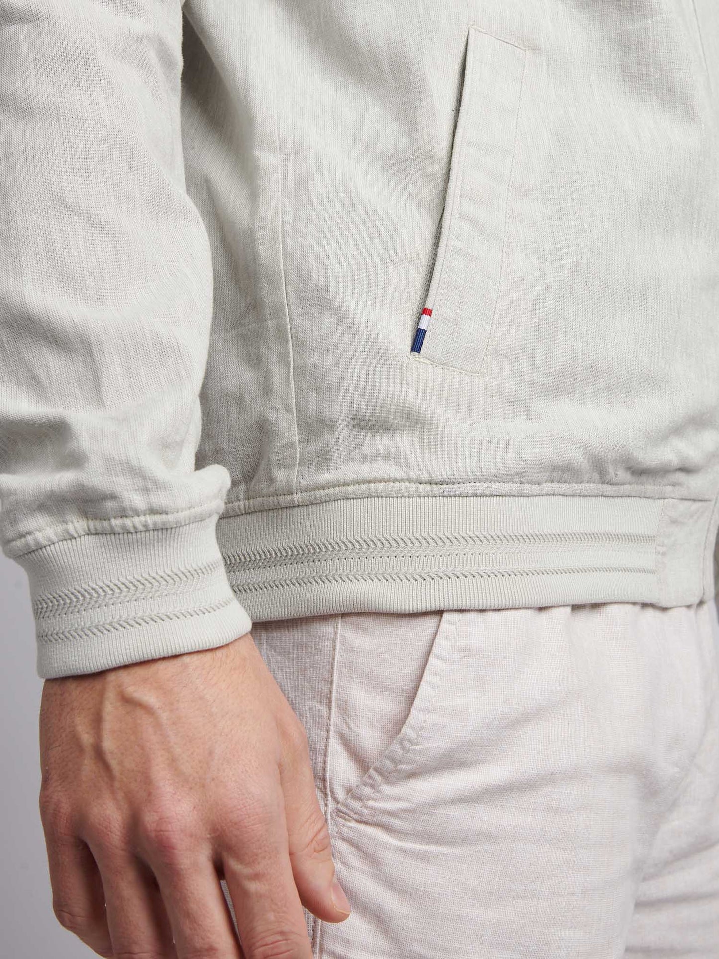 Mens Linen Blend Classic Bomber Northern Droplet