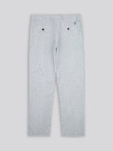 Mens Linen Blend Yarn Dyed Woven Trouser in Dark Sapphire Navy / Moonlight Blue DHM