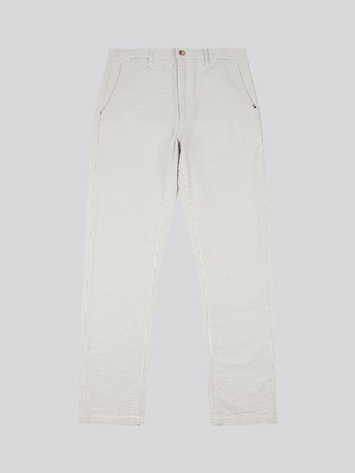 Mens Seersucker Woven Trouser in Northern Droplet
