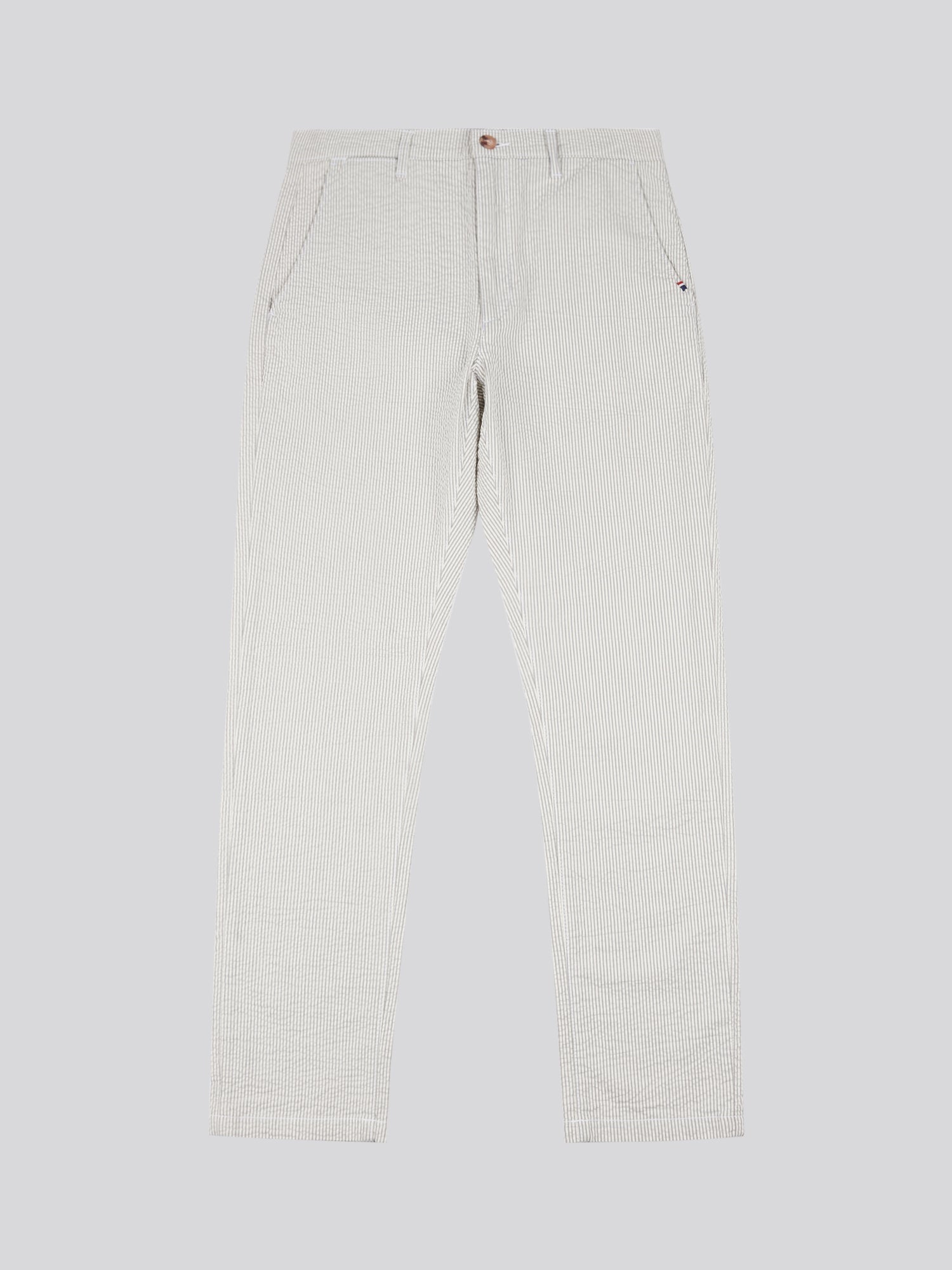 Mens Seersucker Woven Trouser in Northern Droplet