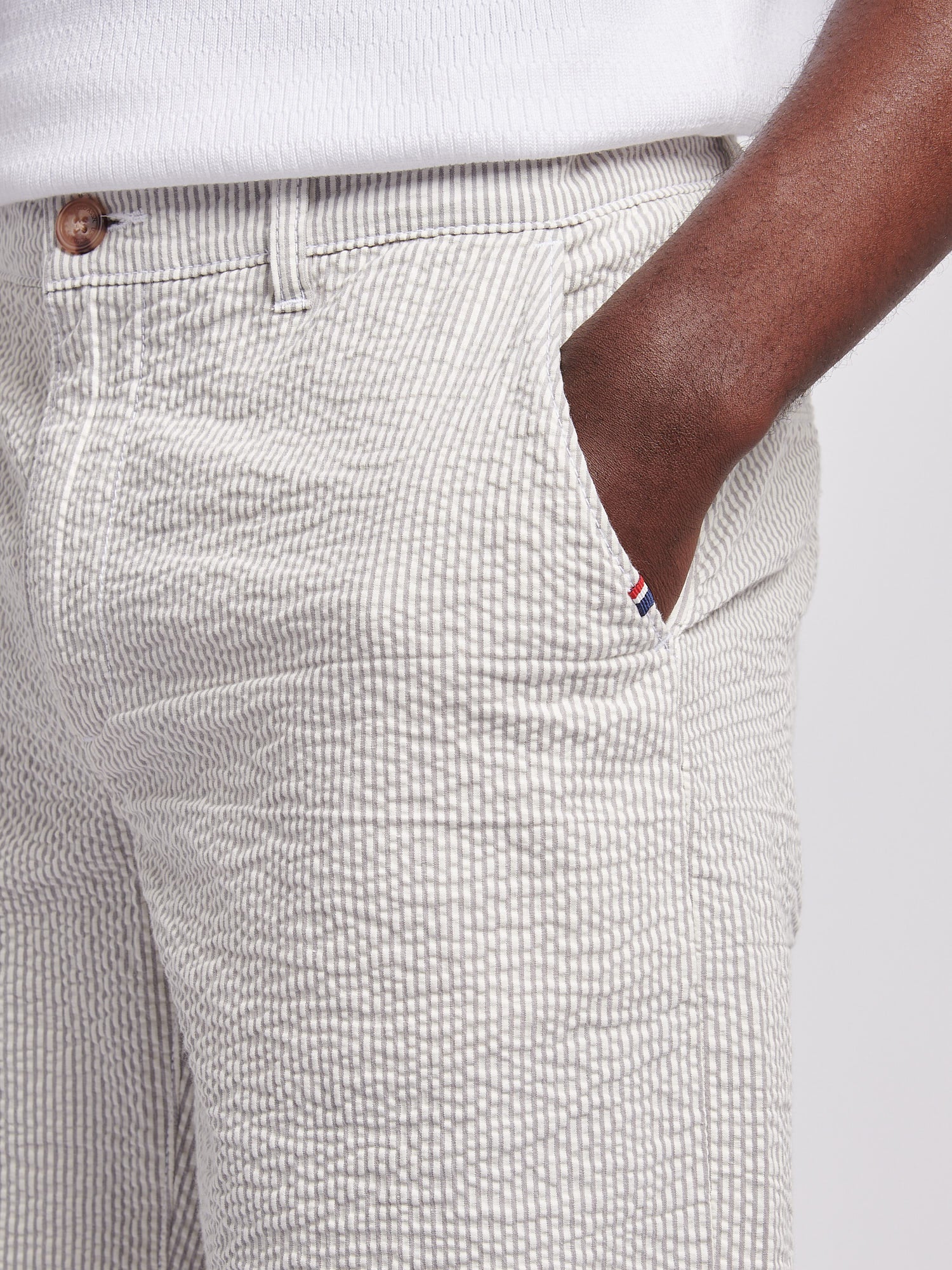 Mens Seersucker Chino Short Northern Droplet