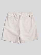 Mens Linen Blend Drawstring Short in Doeskin