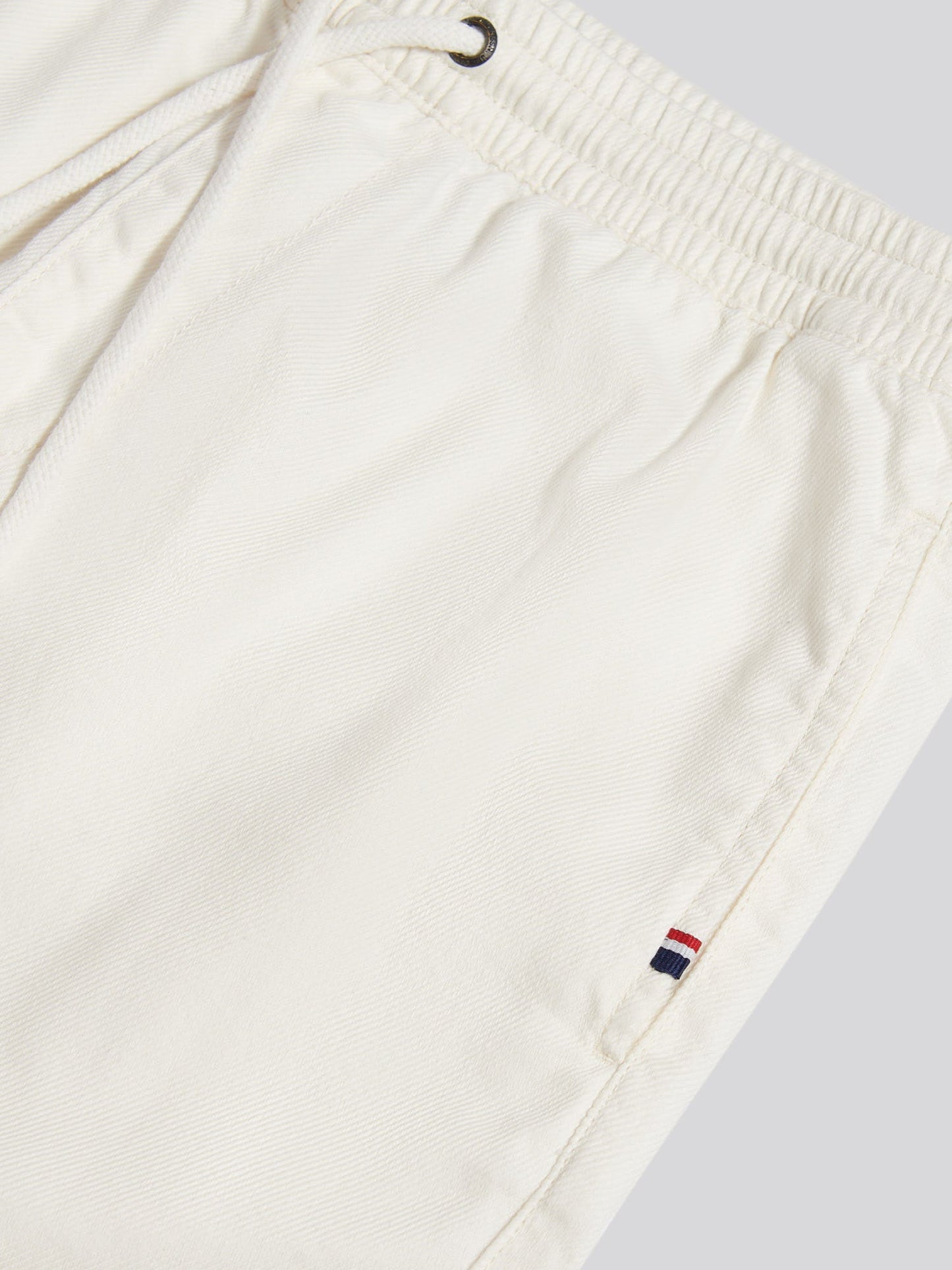 Mens Cotton Twill Drawstring Short in Whisper White