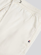 Mens Cotton Twill Drawstring Short in Whisper White