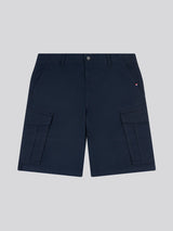 Mens Dobby Weave Cargo Short in Dark Sapphire Navy / Moonlight Blue DHM