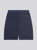 Mens Terry Drawstring Short in Dark Sapphire Navy