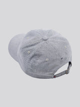 Mens Double Horsemen Badge Cap in Charcoal Grey Marl