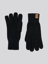Mens Classic Knit Gloves in Black