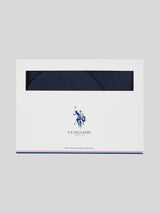 Mens Luxury Rib Knit Beanie & Scarf Set in Dark Sapphire Navy