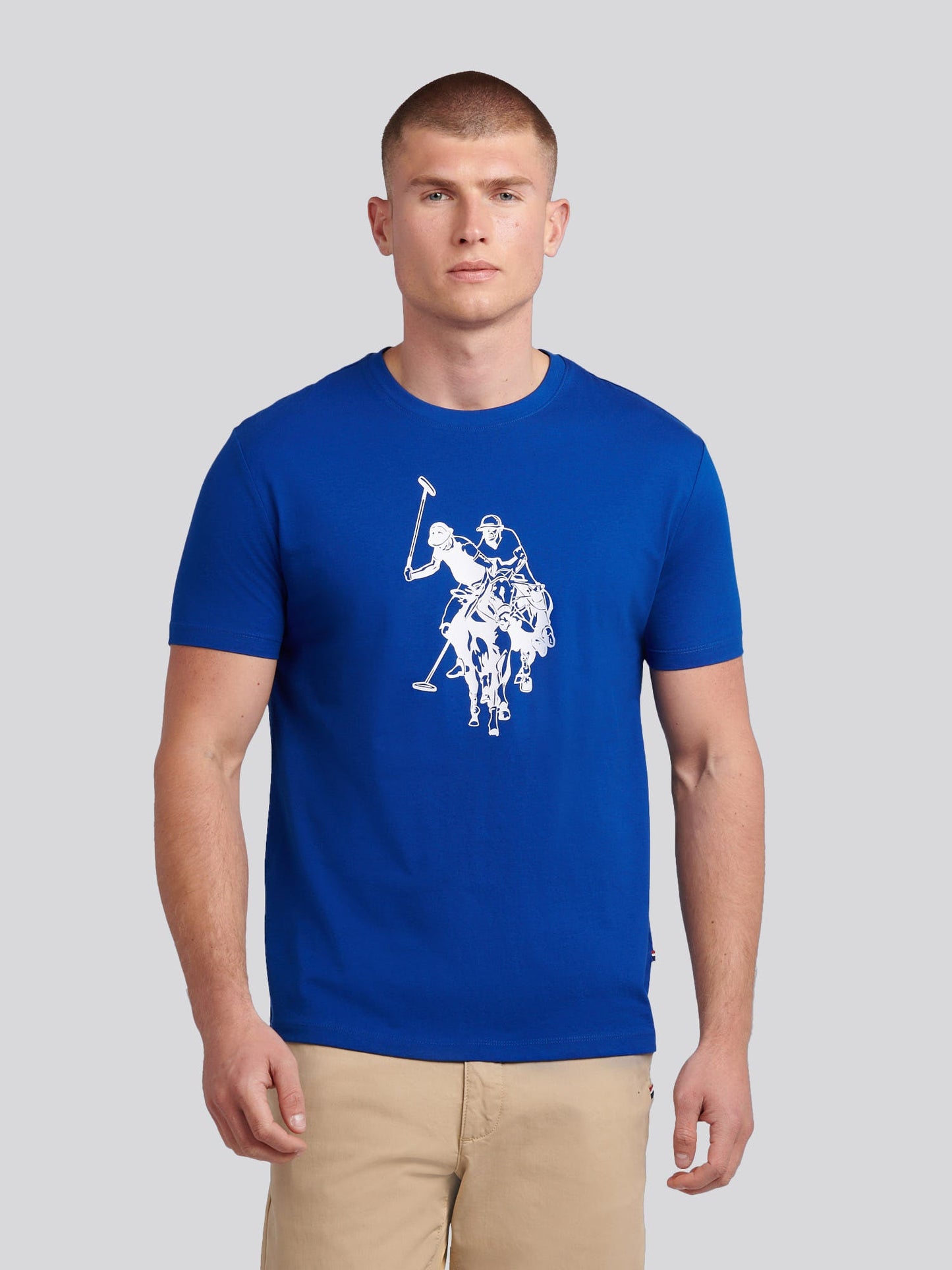 Mens Double Horsemen Graphic T-Shirt Sodalite Blue