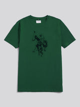 Mens Double Horsemen Graphic T-Shirt Sodalite Blue
