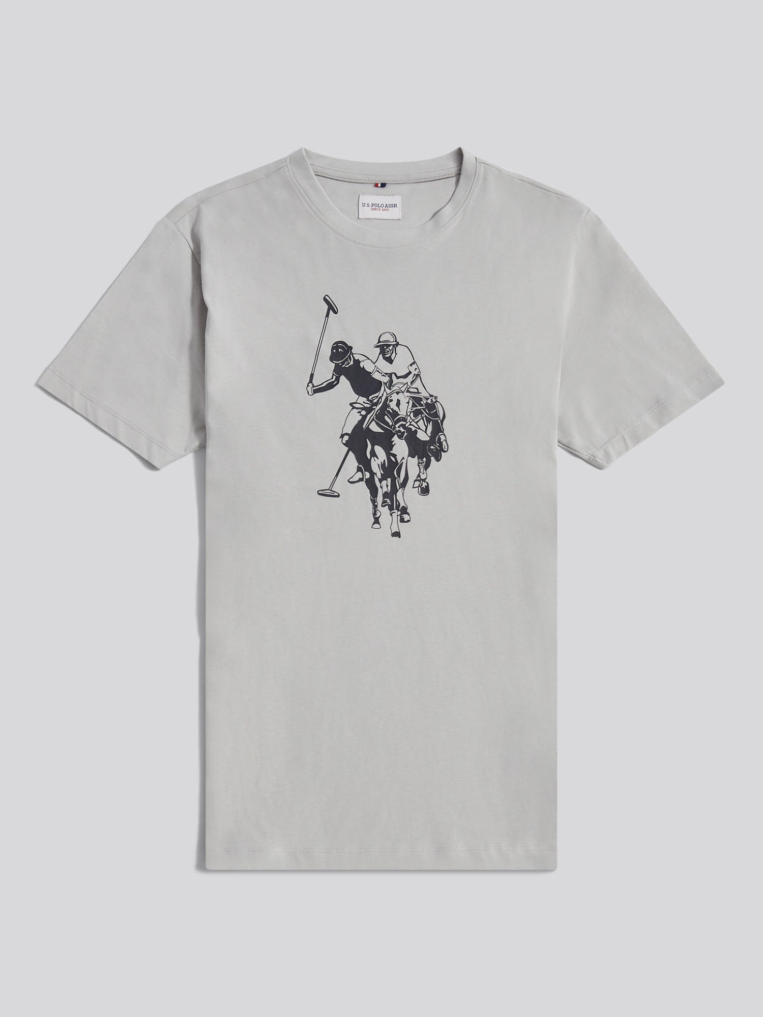 Mens Double Horsemen Graphic T-Shirt High Rise