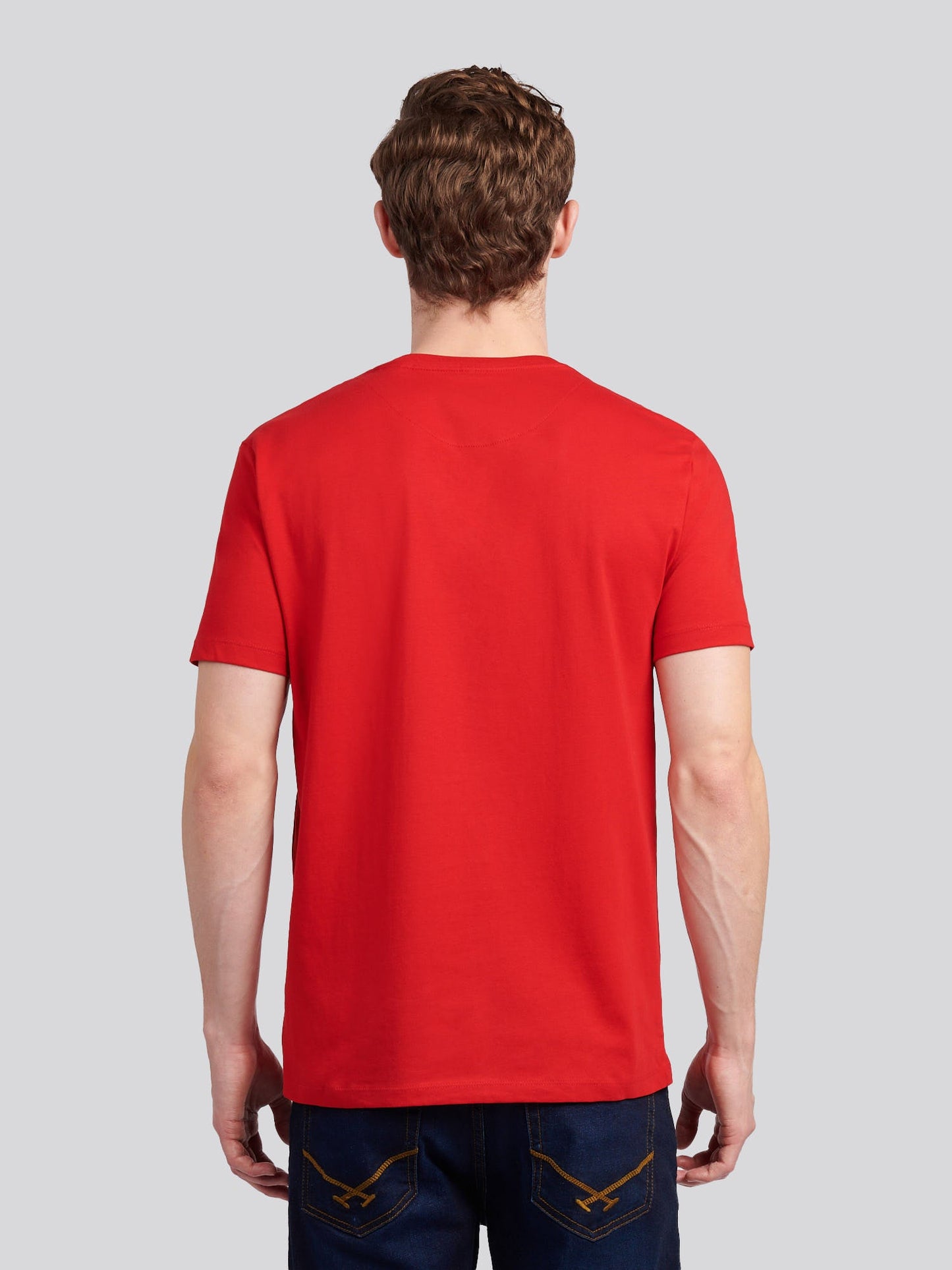 Mens Double Horsemen Graphic T-Shirt Haute Red