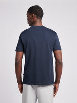 Mens Double Horsemen Graphic T-Shirt Dark Sapphire Navy