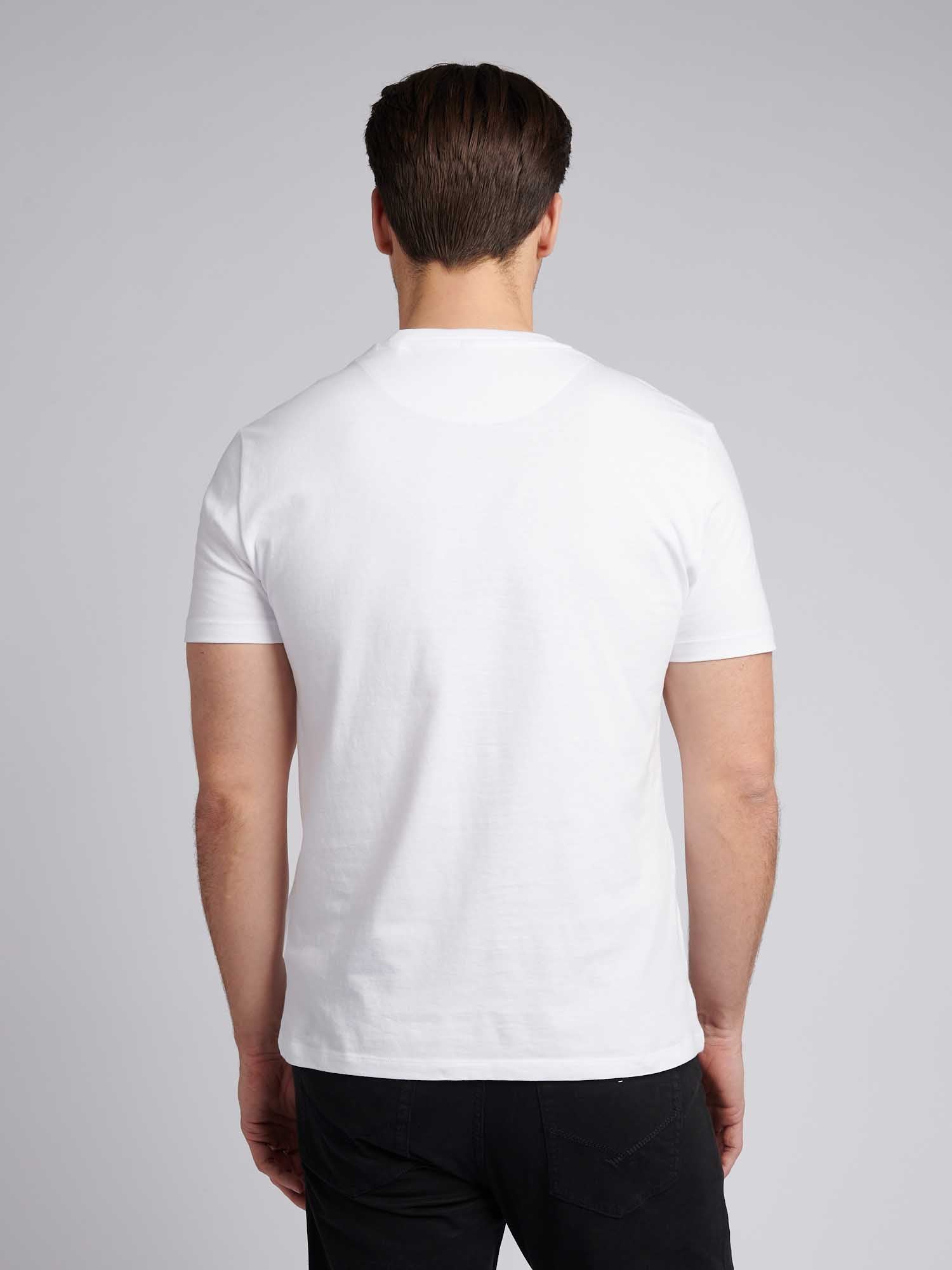 Mens USPA Print Graphic T-Shirt Bright White
