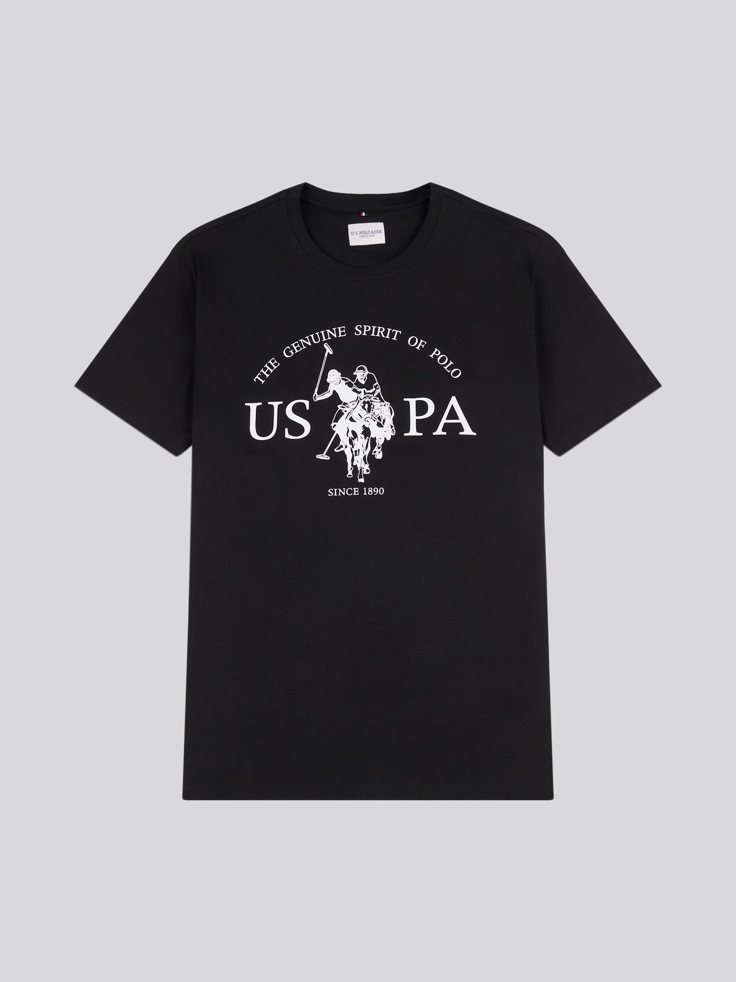 Mens USPA Print Graphic T-Shirt Black