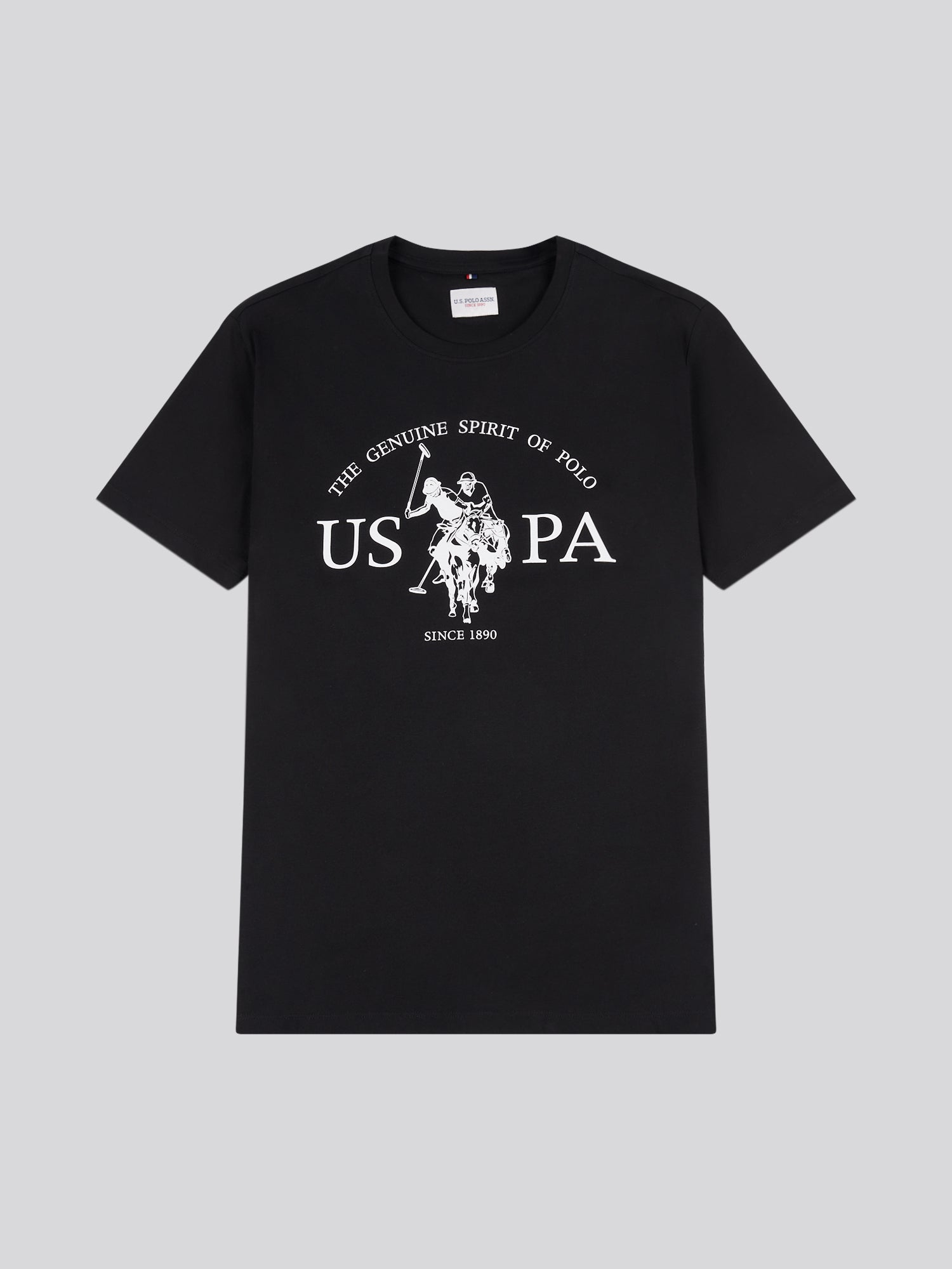 Mens USPA Print Graphic T-Shirt Black