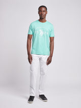 Mens USPA Print Graphic T-Shirt Pool Blue