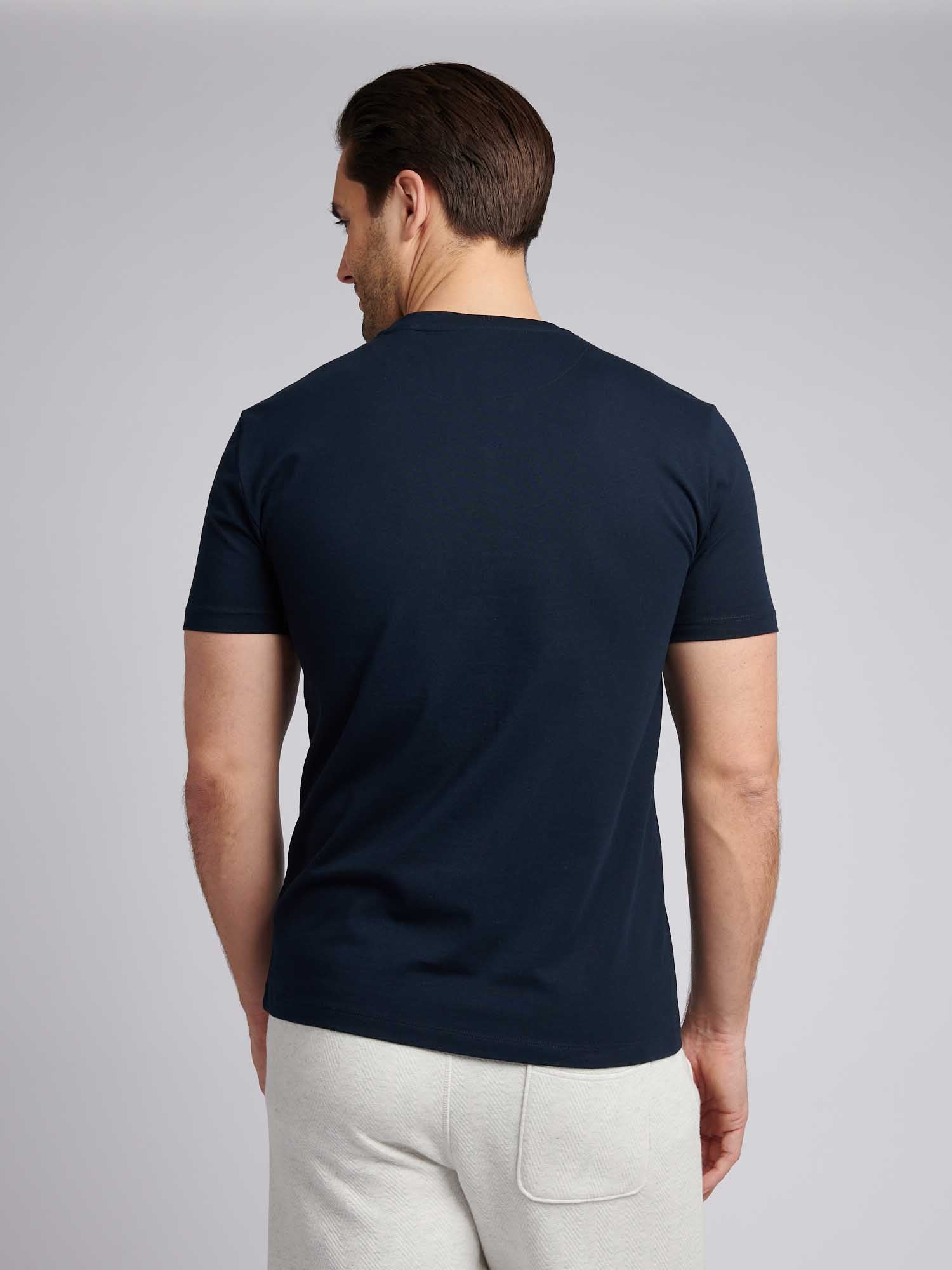 Mens USPA Print Graphic T-Shirt Dark Sapphire Navy