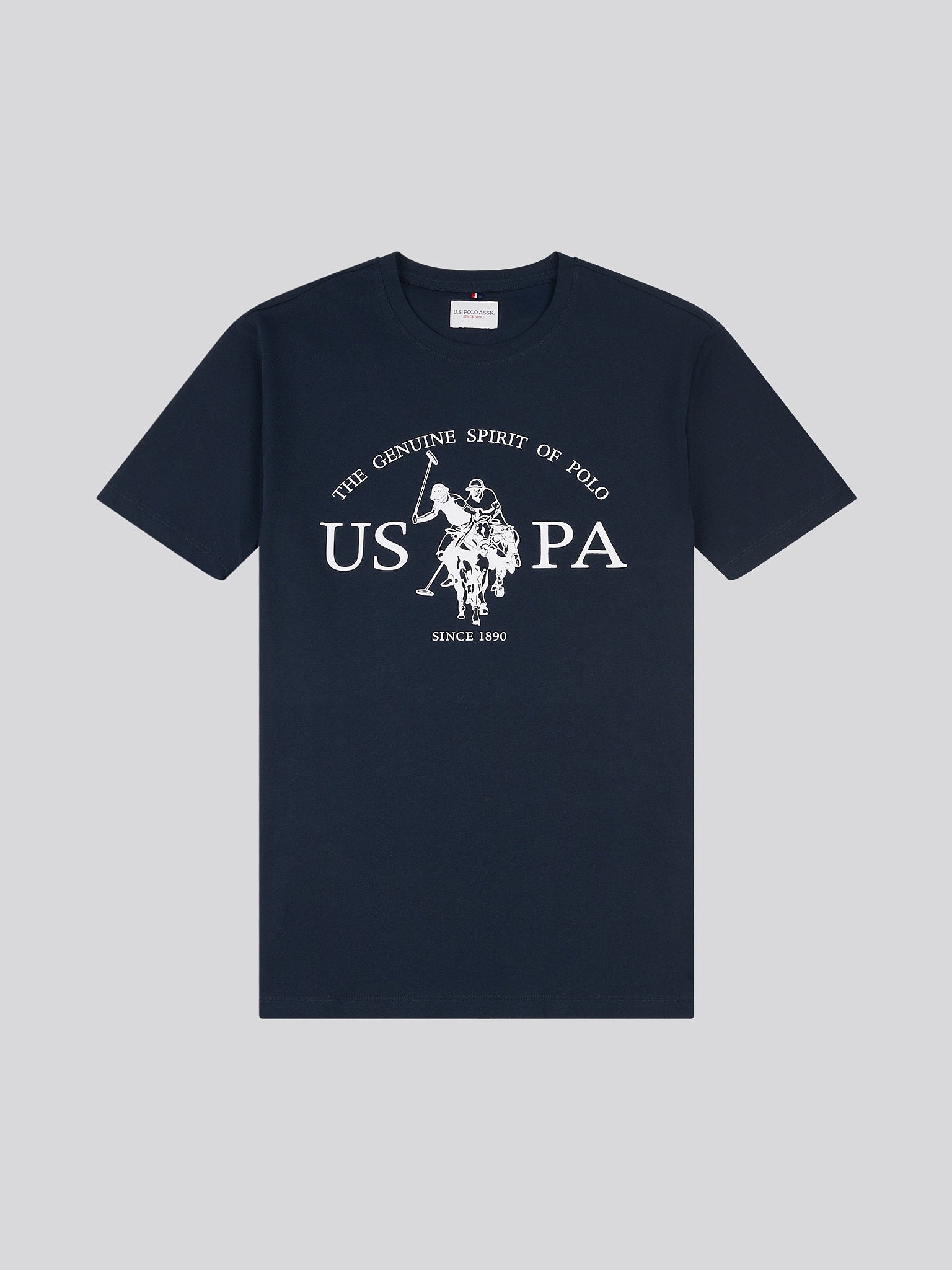 Mens USPA Print Graphic T-Shirt Dark Sapphire Navy