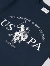 Mens USPA Print Graphic T-Shirt Dark Sapphire Navy