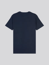 Mens Circle Print T-Shirt in Dark Sapphire Navy