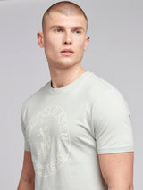 Mens Circle Print T-Shirt in Northern Droplet