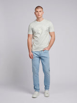 Mens Circle Print T-Shirt in Northern Droplet