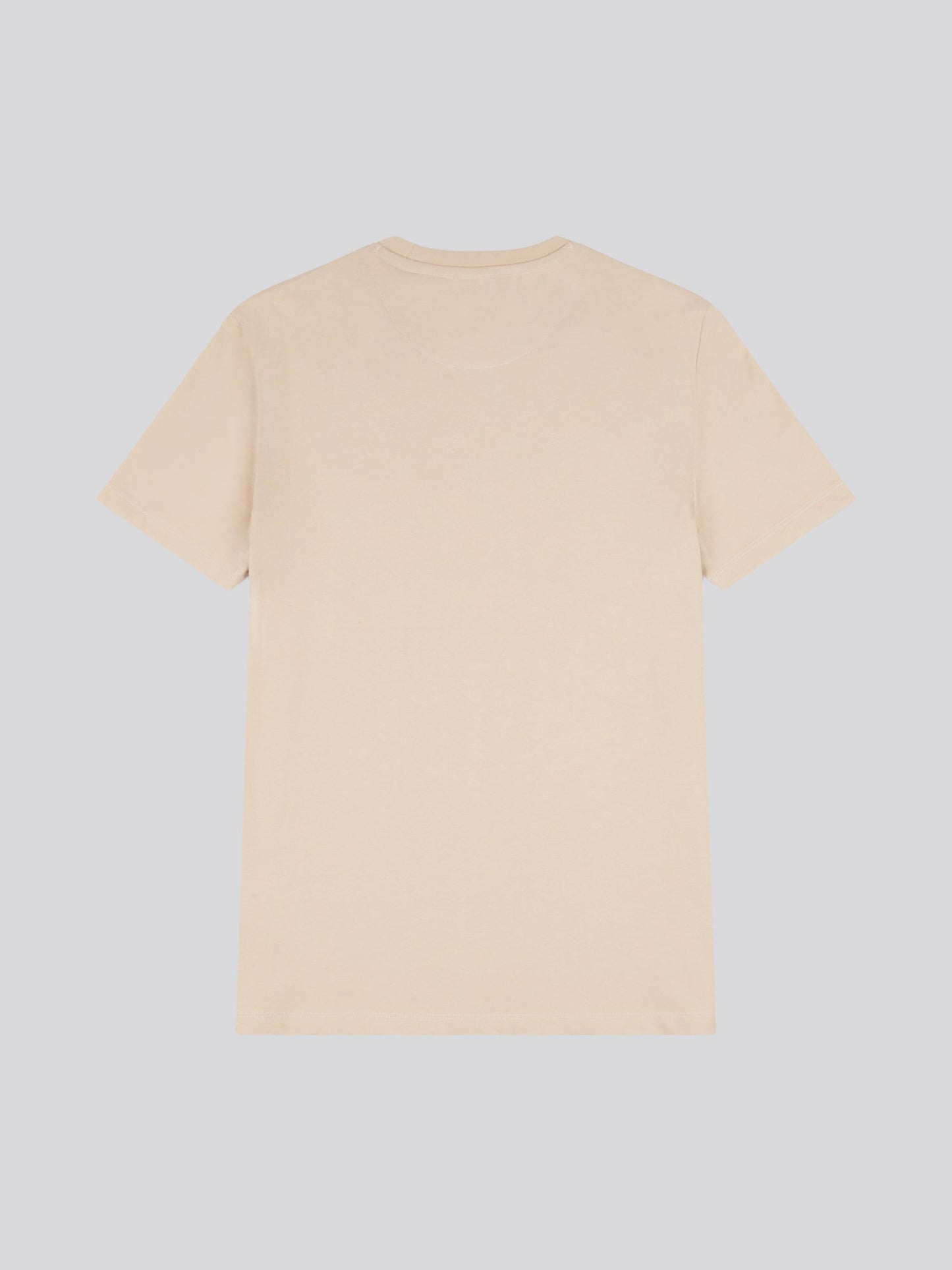 Mens Circle Print T-Shirt in Doeskin