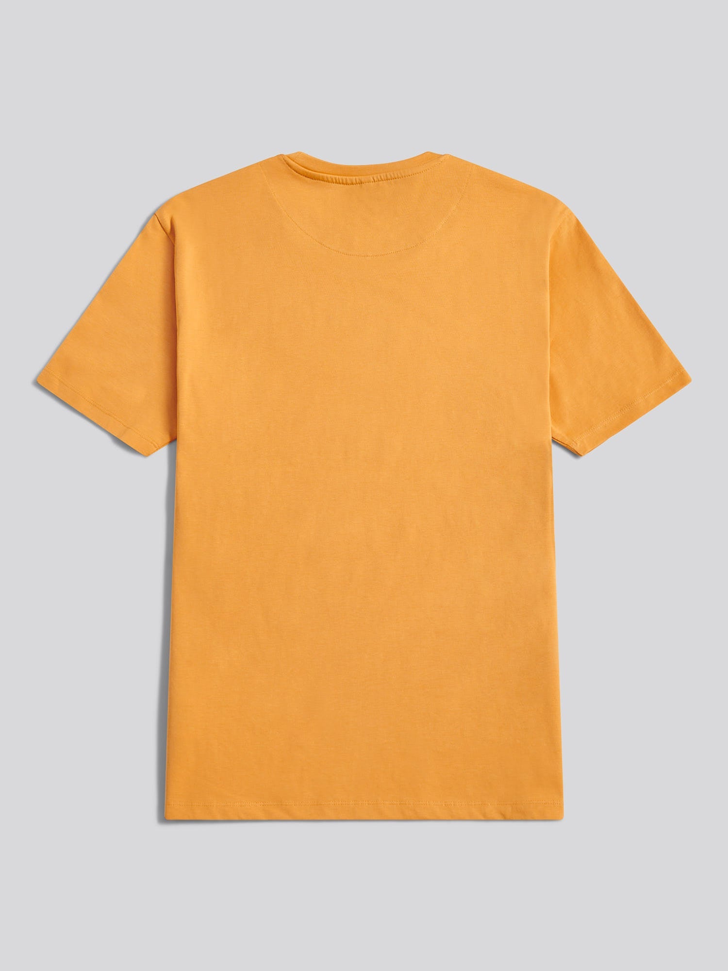 Mens Circle Print T-Shirt in Golden Apricot