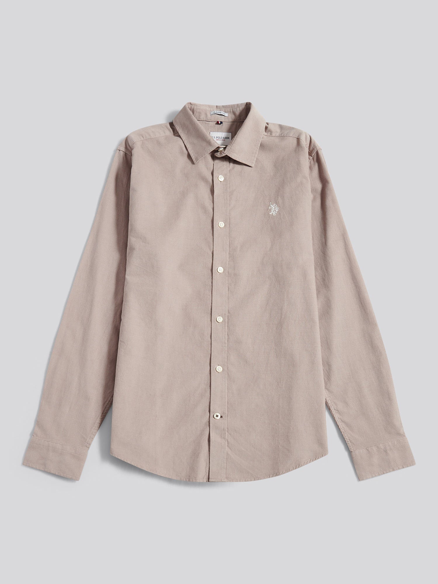 Mens Textured Corduroy Shirt in Atmosphere