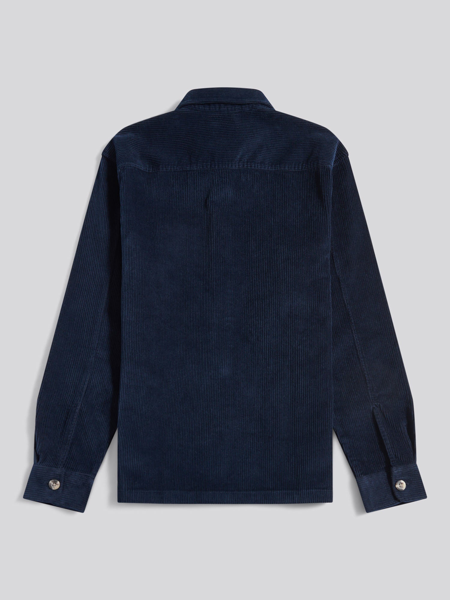 U.S. Polo Assn. Mens Textured Cord Overshirt Dark Sapphire Navy
