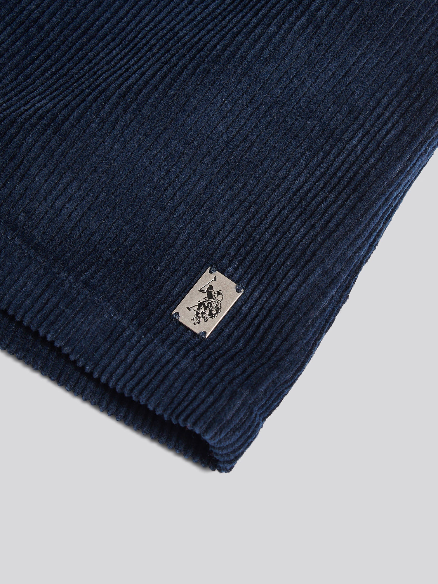 U.S. Polo Assn. Mens Textured Cord Overshirt Dark Sapphire Navy