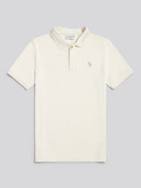 Mens Smart Pique Polo Shirt in Whisper White