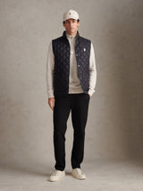Mens Onion Quilt Lightweight Gilet Black