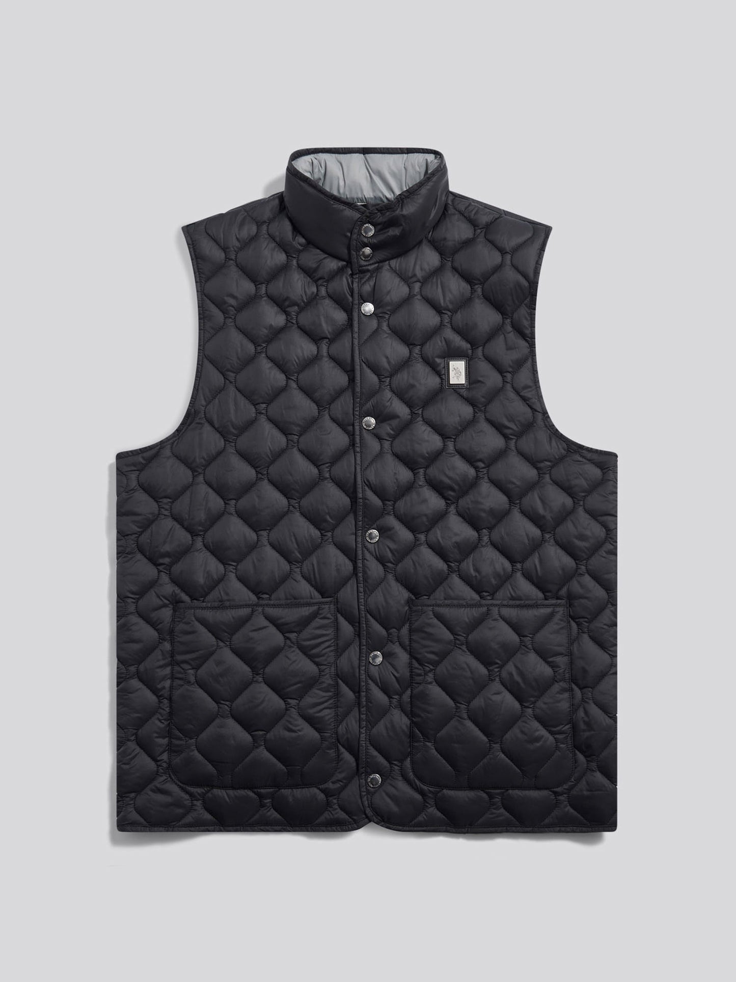 Mens Onion Quilt Lightweight Gilet Black