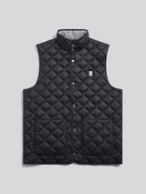 Mens Onion Quilt Lightweight Gilet Black