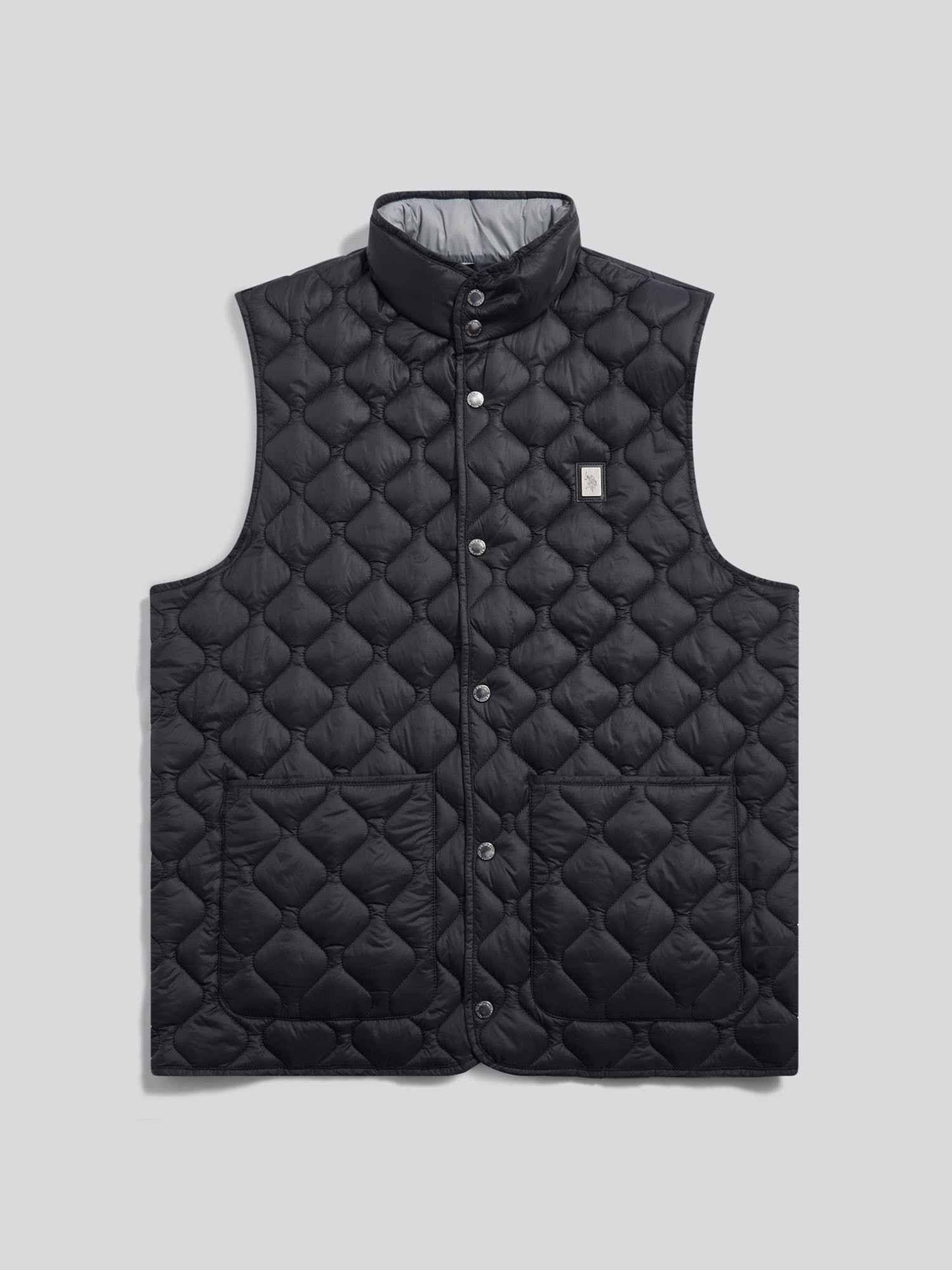 Mens Onion Quilt Lightweight Gilet Black