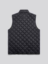 Mens Onion Quilt Lightweight Gilet Black