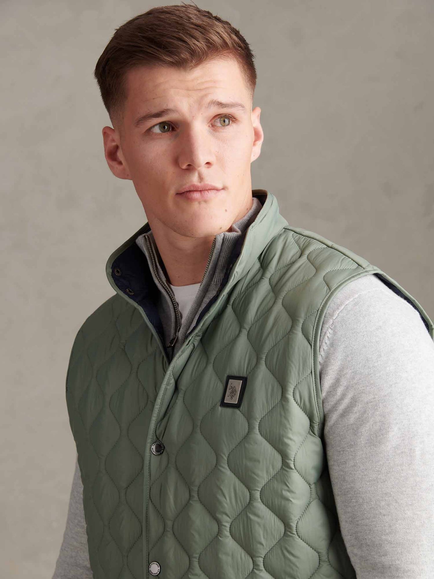 Mens Onion Quilt Lightweight Gilet Sea Spray
