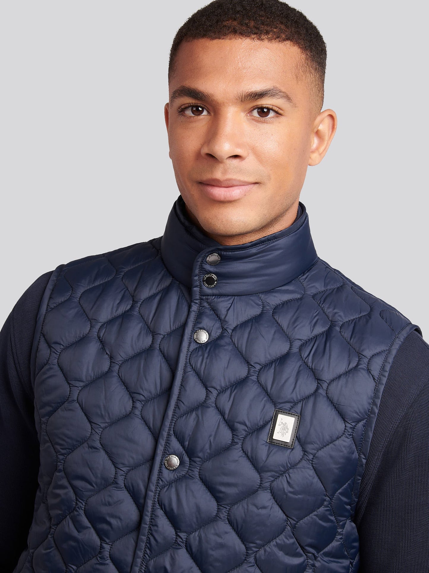 Mens Onion Quilt Lightweight Gilet Dark Sapphire Navy