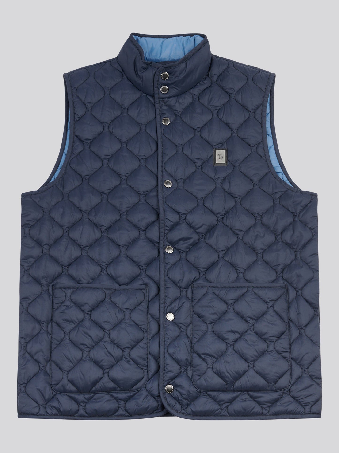 Mens Onion Quilt Lightweight Gilet Dark Sapphire Navy