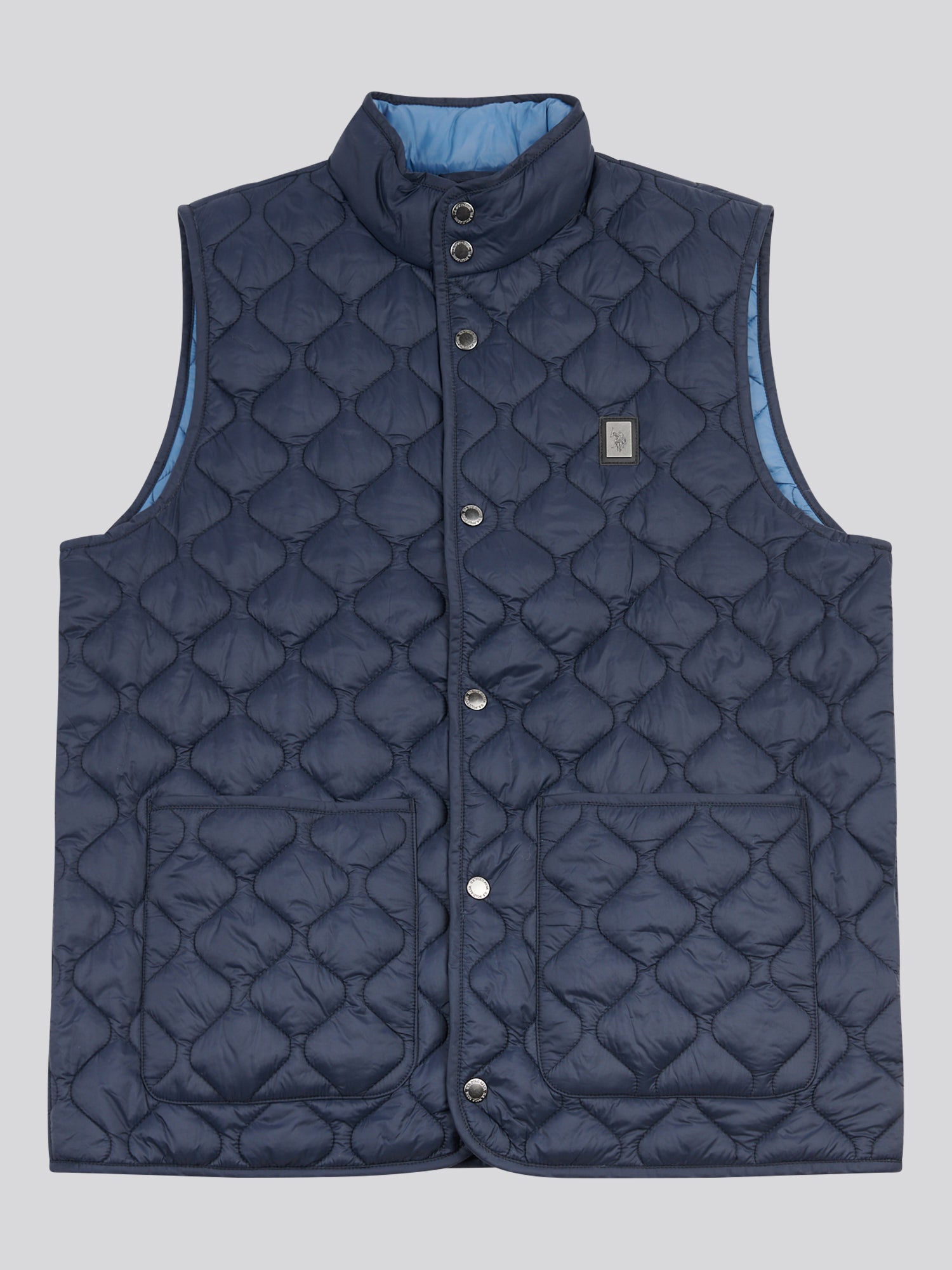 Mens Onion Quilt Lightweight Gilet Dark Sapphire Navy