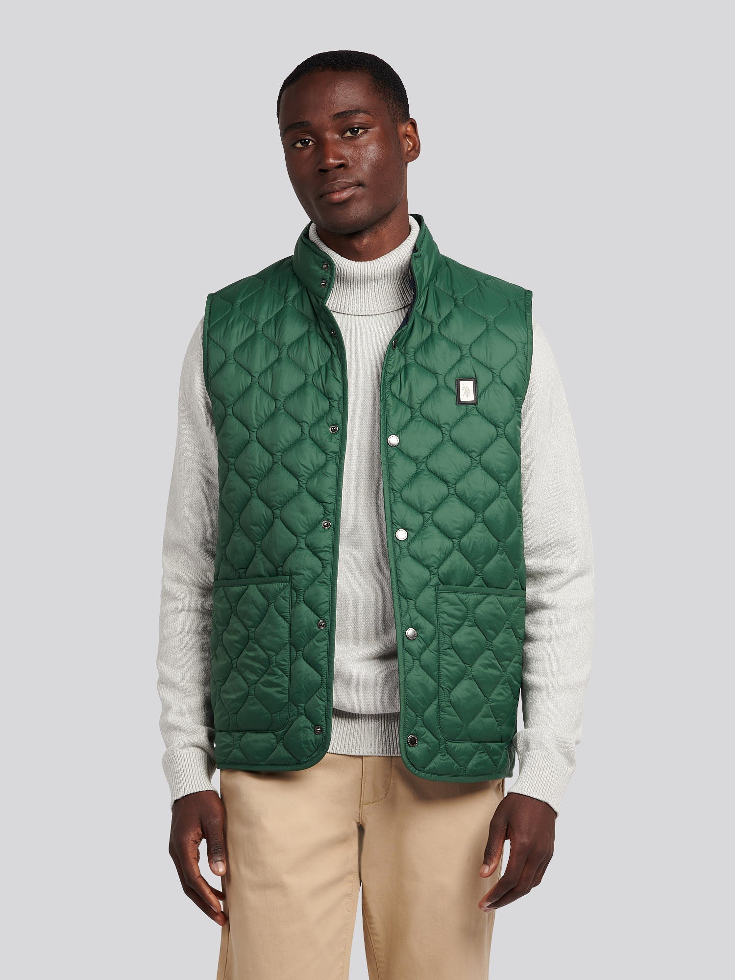 Mens Onion Quilt Lightweight Gilet Pineneedle