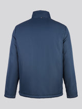 Mens Lightweight Quilt Funnel Puffer in Dark Sapphire Navy / Moonlight Blue DHM
