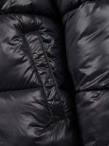 Mens High Shine Heavyweight Quilted Jacket in Black